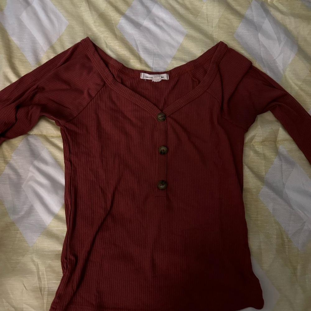 Caution With the Wind long sleeve top